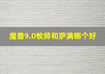 魔兽9.0牧师和萨满哪个好