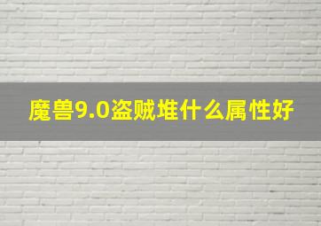 魔兽9.0盗贼堆什么属性好