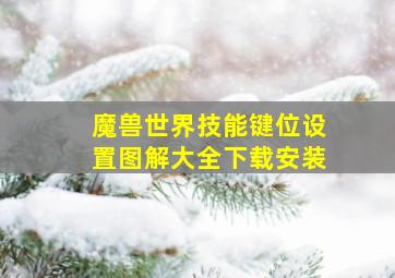 魔兽世界技能键位设置图解大全下载安装