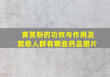 黄芪粉的功效与作用及禁忌人群有哪些药品图片