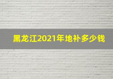 黑龙江2021年地补多少钱