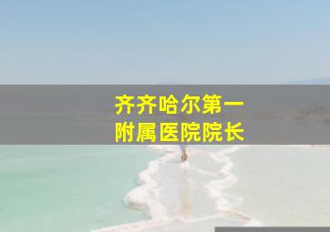 齐齐哈尔第一附属医院院长