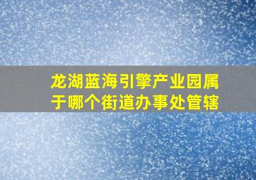 龙湖蓝海引擎产业园属于哪个街道办事处管辖