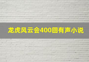 龙虎风云会400回有声小说