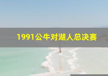 1991公牛对湖人总决赛