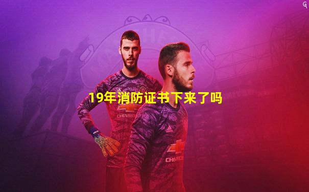19年消防证书下来了吗