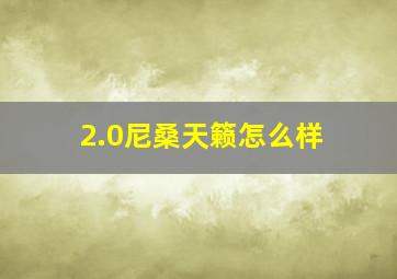 2.0尼桑天籁怎么样