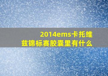 2014ems卡托维兹锦标赛胶囊里有什么