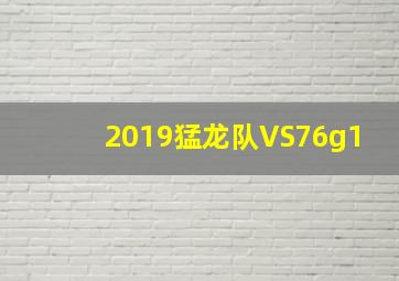 2019猛龙队VS76g1