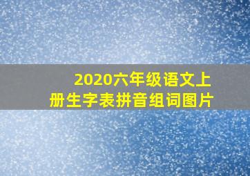 2020六年级语文上册生字表拼音组词图片