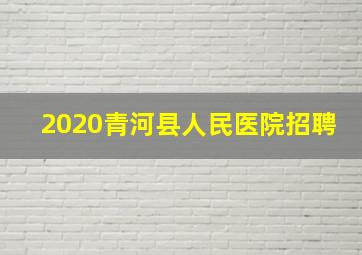 2020青河县人民医院招聘