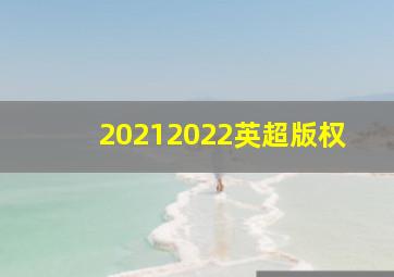 20212022英超版权