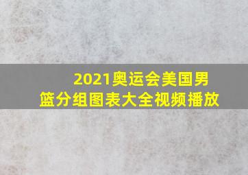 2021奥运会美国男篮分组图表大全视频播放