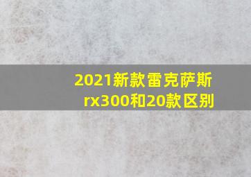 2021新款雷克萨斯rx300和20款区别