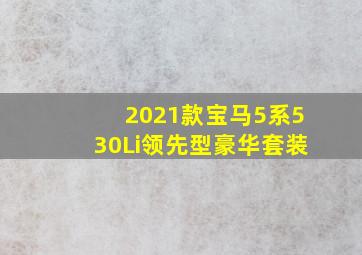 2021款宝马5系530Li领先型豪华套装