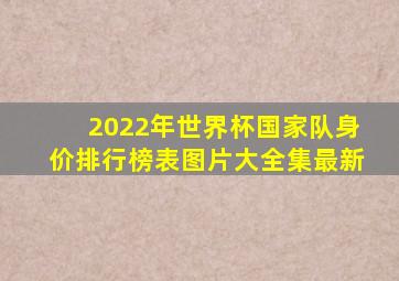 2022年世界杯国家队身价排行榜表图片大全集最新