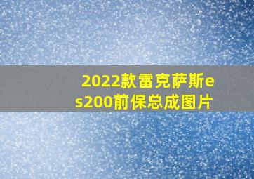 2022款雷克萨斯es200前保总成图片