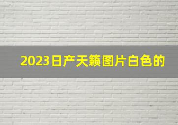 2023日产天籁图片白色的