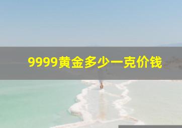 9999黄金多少一克价钱