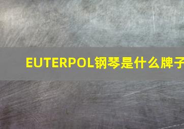 EUTERPOL钢琴是什么牌子