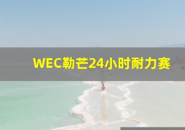 WEC勒芒24小时耐力赛