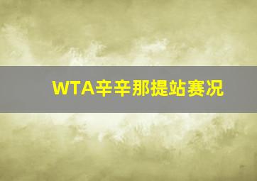 WTA辛辛那提站赛况