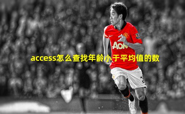 access怎么查找年龄小于平均值的数