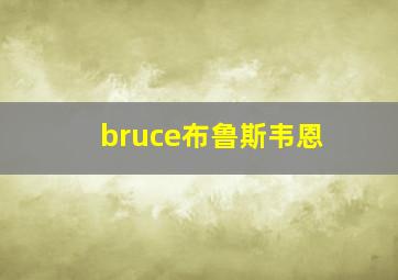 bruce布鲁斯韦恩