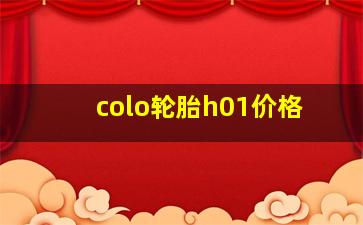 colo轮胎h01价格