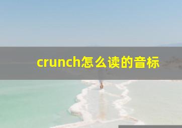 crunch怎么读的音标