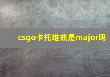 csgo卡托维兹是major吗