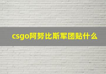 csgo阿努比斯军团贴什么