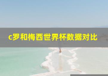 c罗和梅西世界杯数据对比