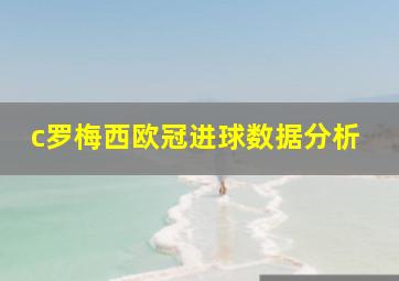 c罗梅西欧冠进球数据分析