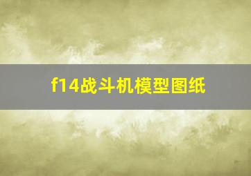 f14战斗机模型图纸