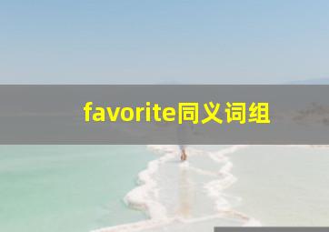 favorite同义词组