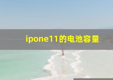 ipone11的电池容量