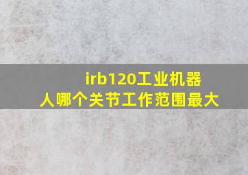 irb120工业机器人哪个关节工作范围最大