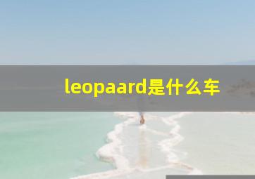 leopaard是什么车