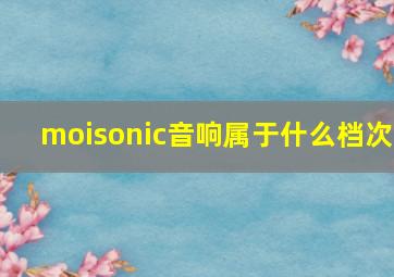 moisonic音响属于什么档次