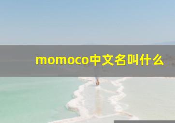 momoco中文名叫什么