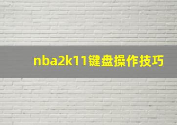 nba2k11键盘操作技巧