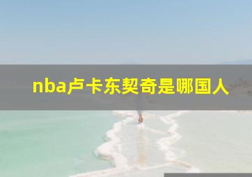 nba卢卡东契奇是哪国人