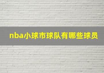 nba小球市球队有哪些球员