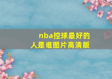 nba控球最好的人是谁图片高清版