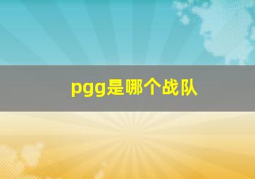 pgg是哪个战队