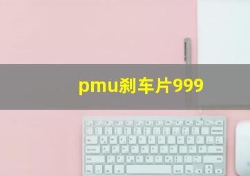 pmu刹车片999