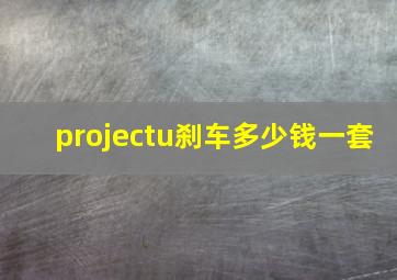 projectu刹车多少钱一套