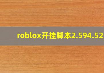 roblox开挂脚本2.594.525