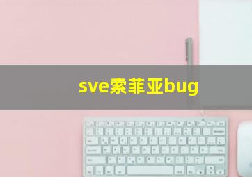 sve索菲亚bug